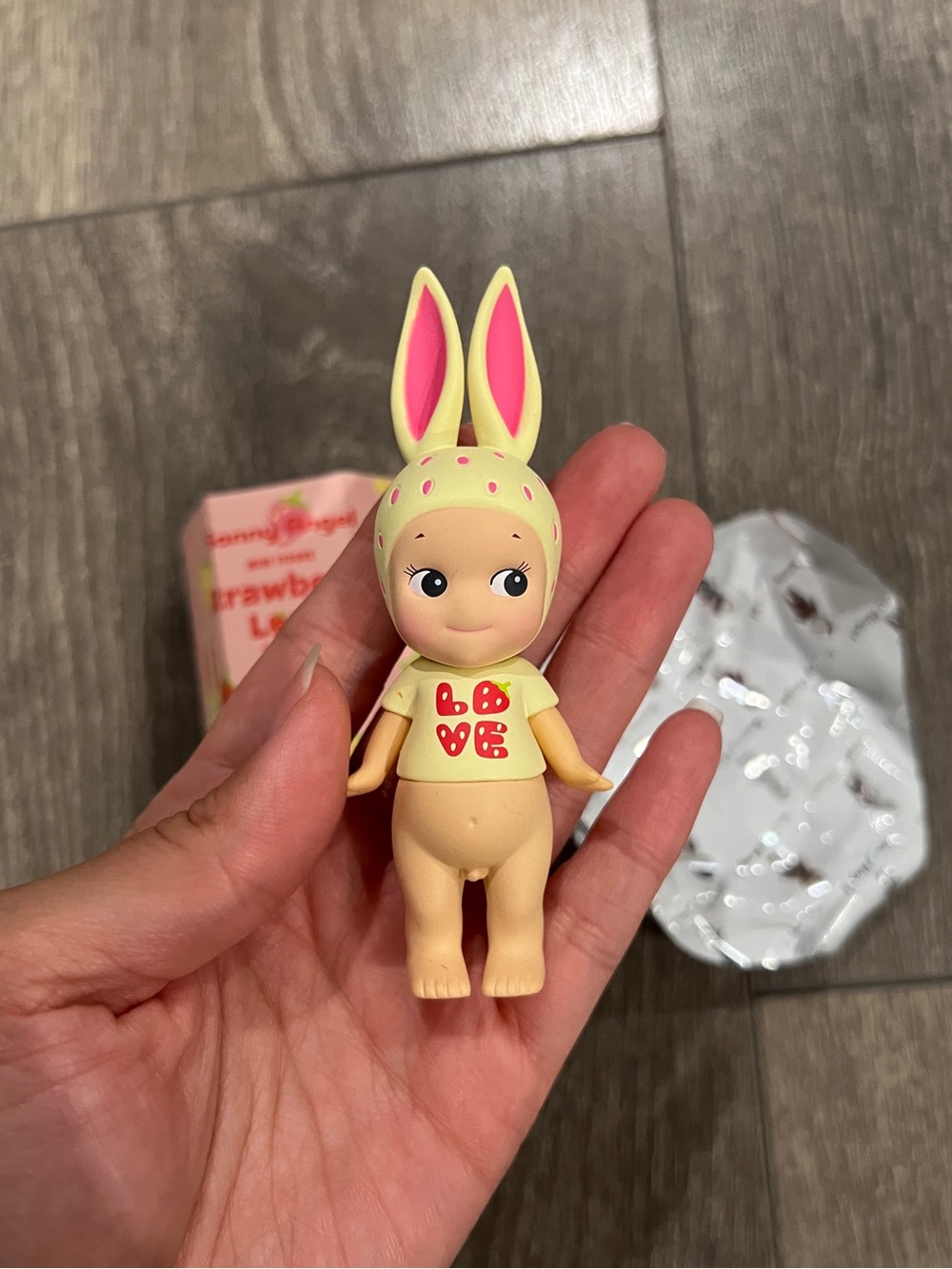 Brand NEW Sonny Angel Strawberry love series mini figure - rabbit